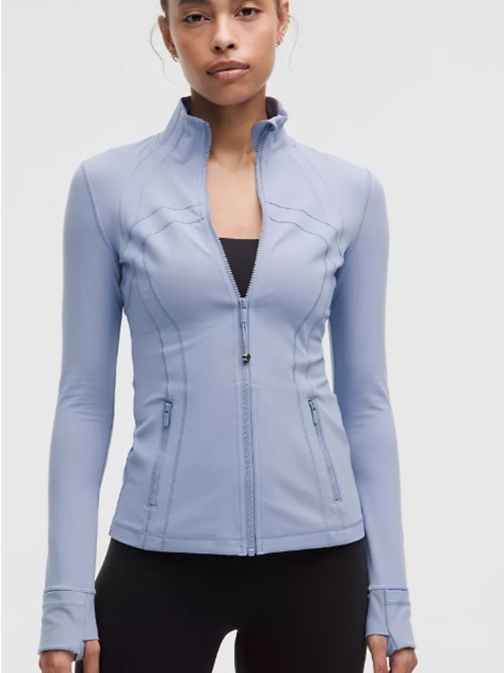 lululemon athletica Light Blue Zip-Up Define jacket